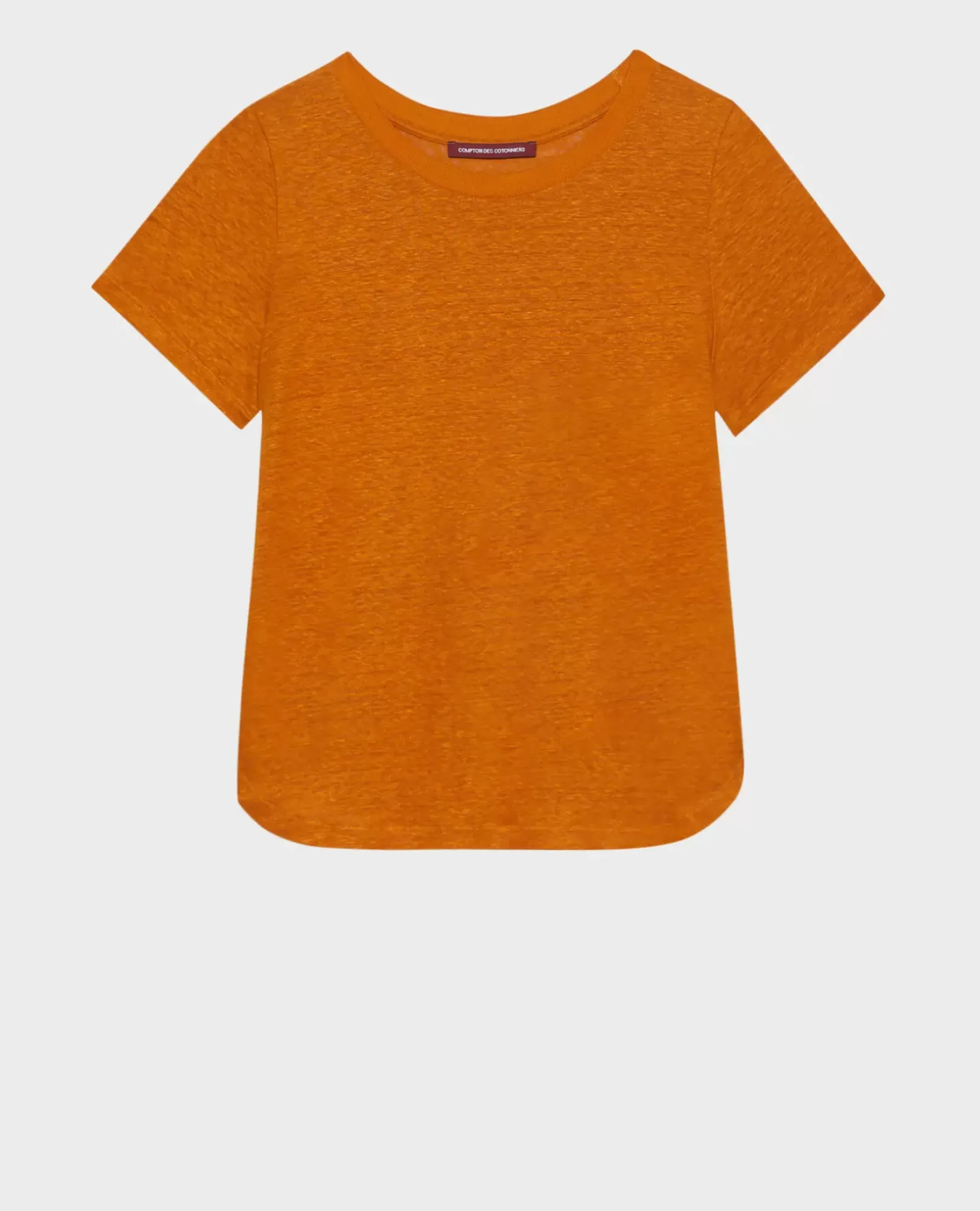 Femme Comptoir des Cotonniers Amandine - T-Shirt Col Rond En Lin
