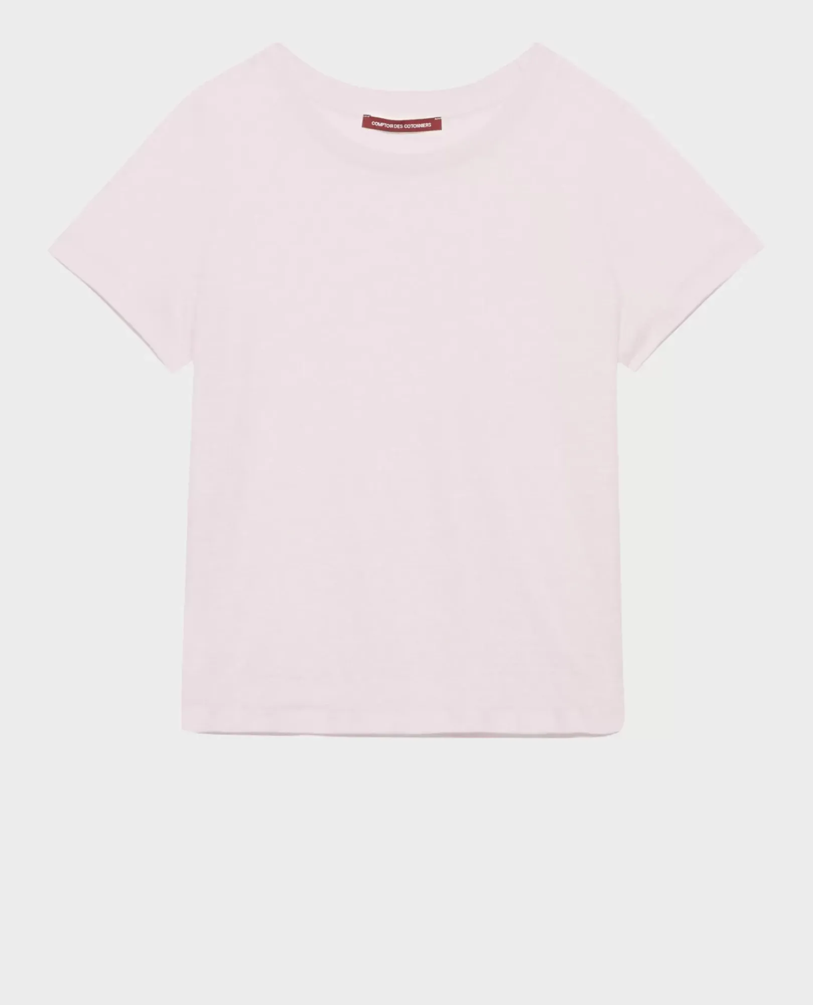 Femme Comptoir des Cotonniers Amandine - T-Shirt Col Rond En Lin