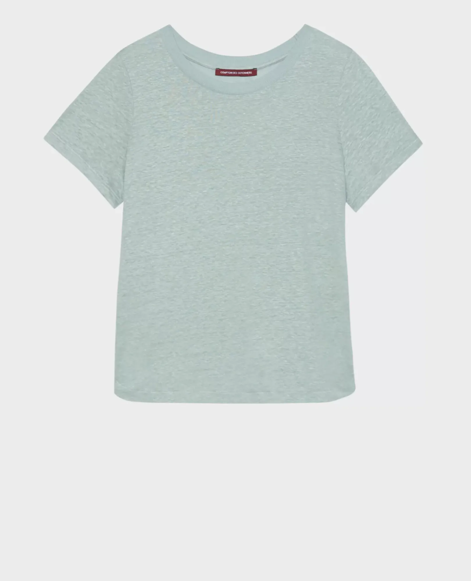 Femme Comptoir des Cotonniers Amandine - T-Shirt Col Rond En Lin