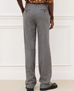 Femme Comptoir des Cotonniers Blandine - Pantalon Droit En Flanelle