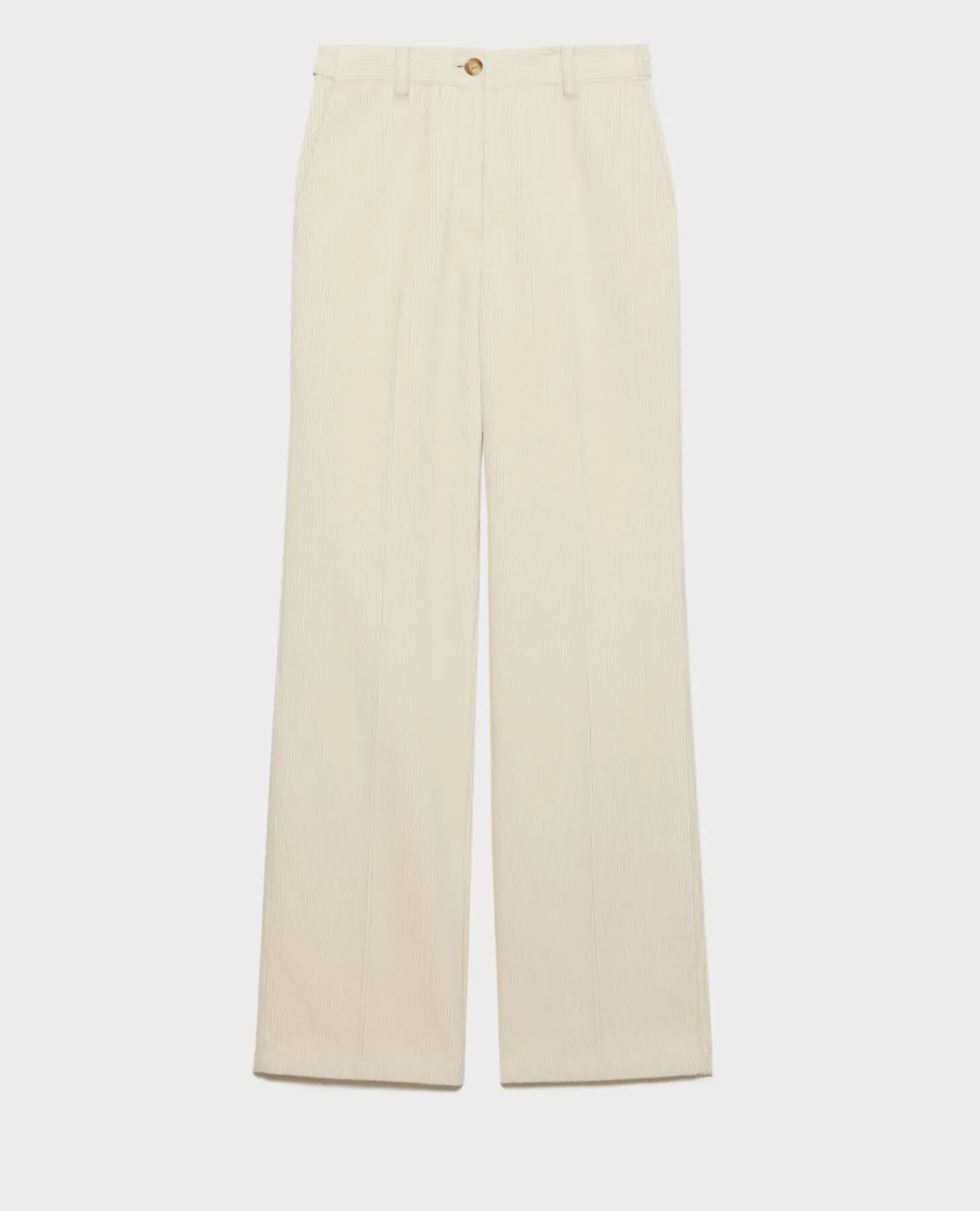 Femme Comptoir des Cotonniers Blandine - Pantalon Droit En Velours Cotele