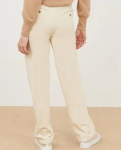 Femme Comptoir des Cotonniers Blandine - Pantalon Droit En Velours Cotele