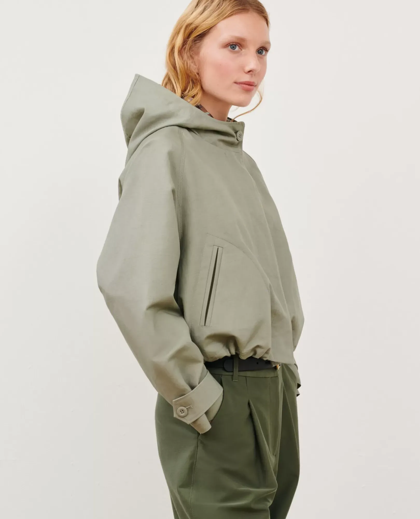 Femme Comptoir des Cotonniers Blouson En Lin Melange