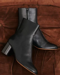 Femme Comptoir des Cotonniers Boots A Talon En Cuir