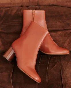 Femme Comptoir des Cotonniers Boots A Talon En Cuir