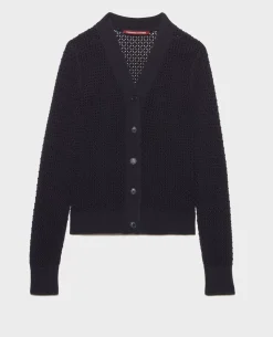 Femme Comptoir des Cotonniers Cardigan Ajoure En Coton
