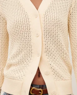 Femme Comptoir des Cotonniers Cardigan Ajoure En Coton