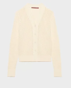 Femme Comptoir des Cotonniers Cardigan Ajoure En Coton