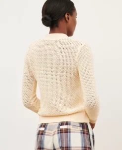 Femme Comptoir des Cotonniers Cardigan Ajoure En Coton