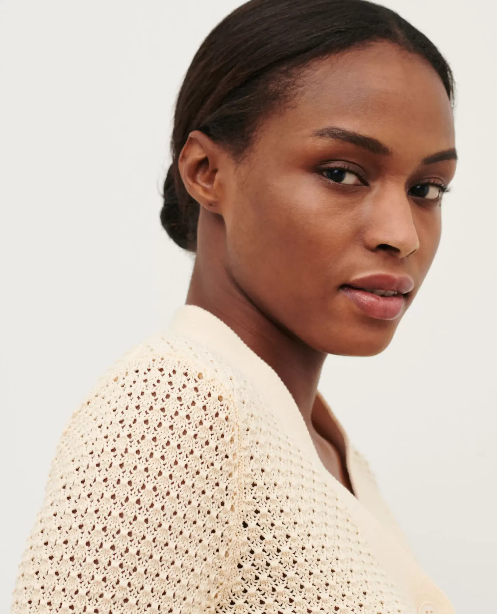 Femme Comptoir des Cotonniers Cardigan Ajoure En Coton