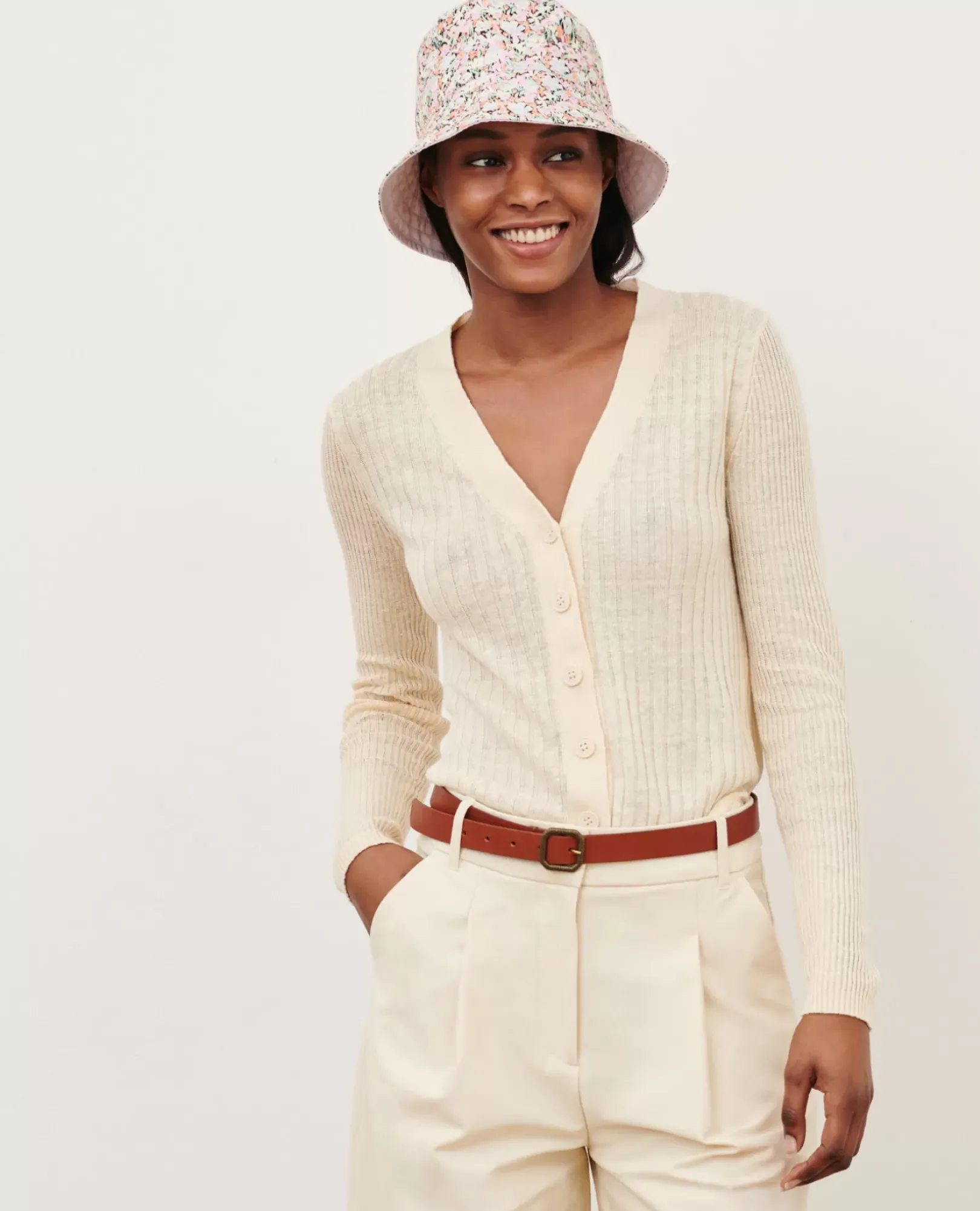 Femme Comptoir des Cotonniers Cardigan En Lin