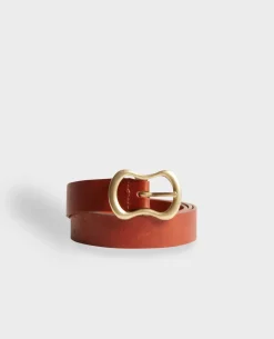 Femme Comptoir des Cotonniers Ceinture Fine En Cuir