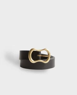 Femme Comptoir des Cotonniers Ceinture Fine En Cuir