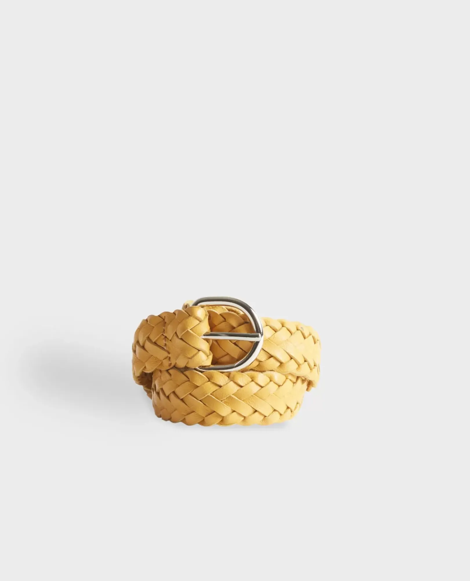 Femme Comptoir des Cotonniers Ceinture Fine Tressee En Cuir