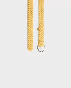 Femme Comptoir des Cotonniers Ceinture Fine Tressee En Cuir