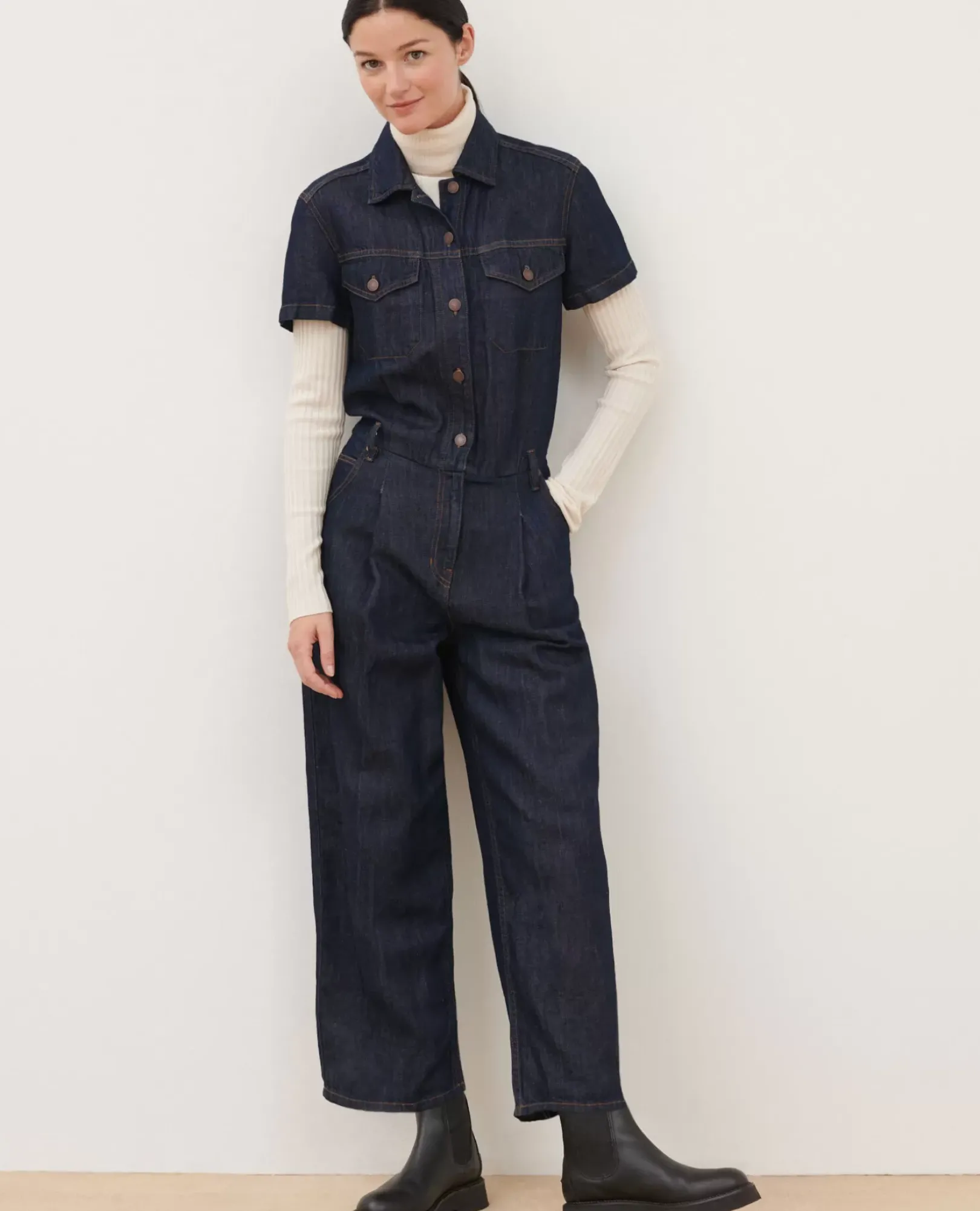 Femme Comptoir des Cotonniers Combinaison En Toile Denim