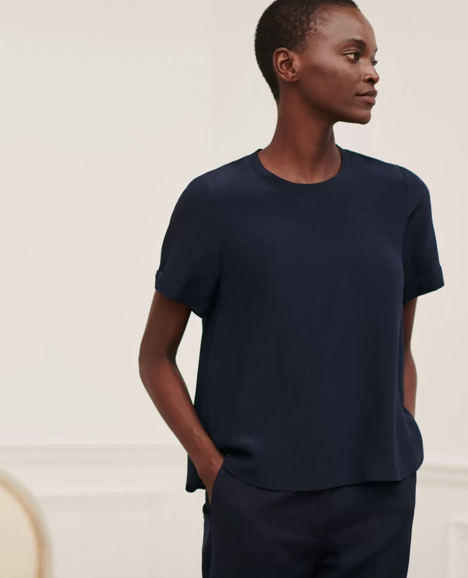 Femme Comptoir des Cotonniers Corinne - T-Shirt En Soie