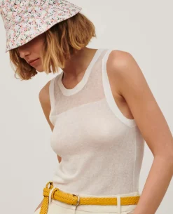 Femme Comptoir des Cotonniers Debardeur En Coton Melange