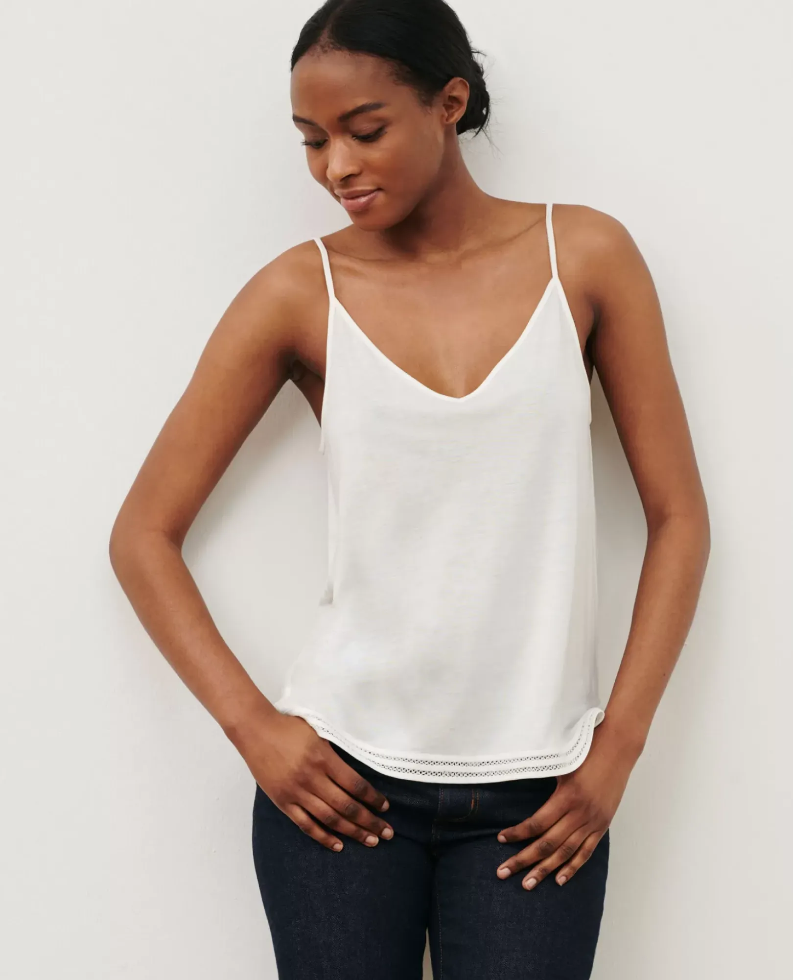 Femme Comptoir des Cotonniers Debardeur En Coton Melange