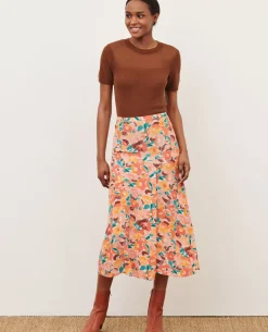 Femme Comptoir des Cotonniers Jupe Fluide Imprimee