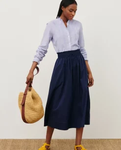 Femme Comptoir des Cotonniers Jupe Longue En Coton