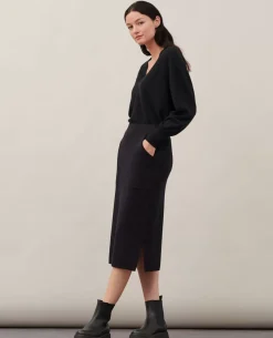Femme Comptoir des Cotonniers Jupe Longue En Laine