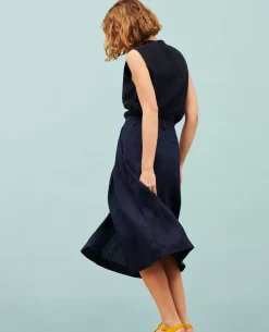 Femme Comptoir des Cotonniers Jupe Longue En Lin
