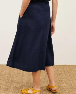 Femme Comptoir des Cotonniers Jupe Longue En Lin