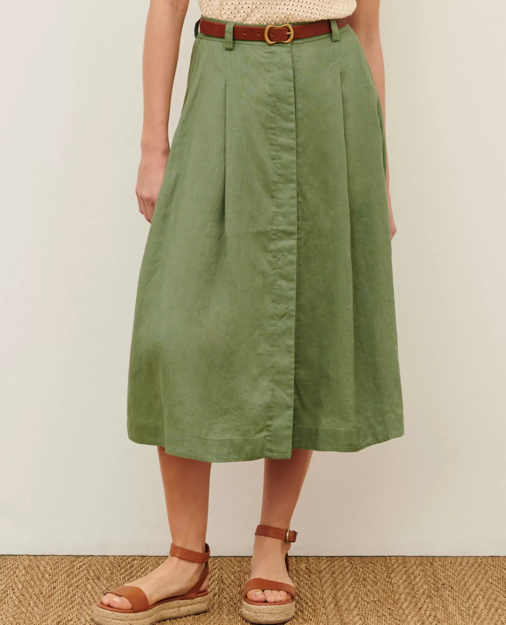 Femme Comptoir des Cotonniers Jupe Longue En Lin