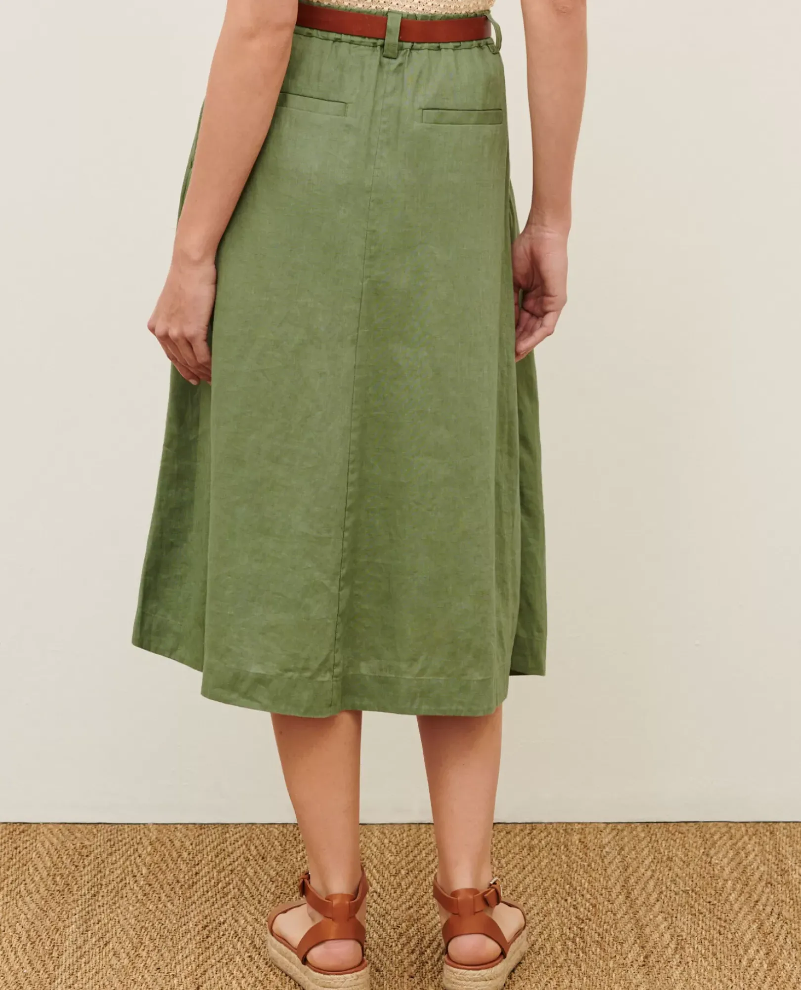 Femme Comptoir des Cotonniers Jupe Longue En Lin