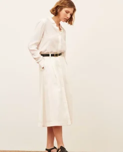 Femme Comptoir des Cotonniers Jupe Longue En Lin