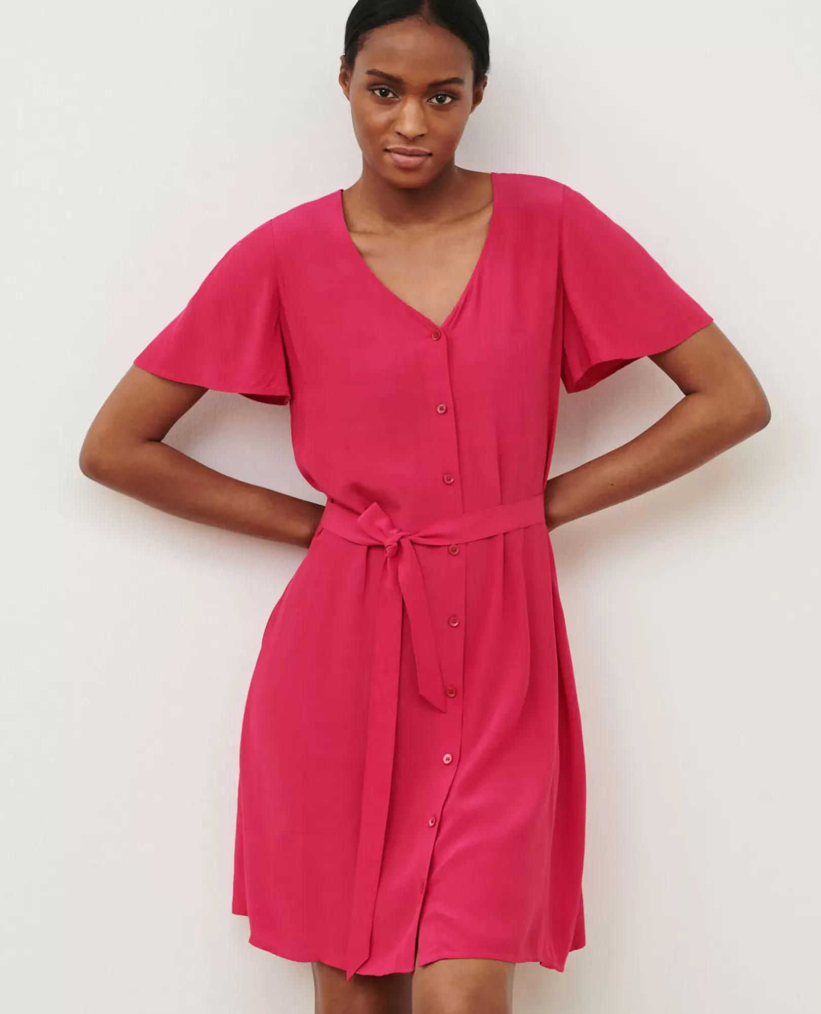 Femme Comptoir des Cotonniers Laetitia - Robe Courte Fluide