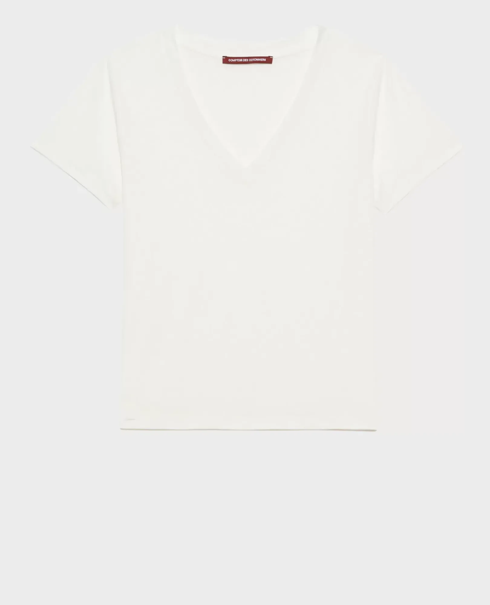 Femme Comptoir des Cotonniers Lea - T-Shirt Fluide Col V