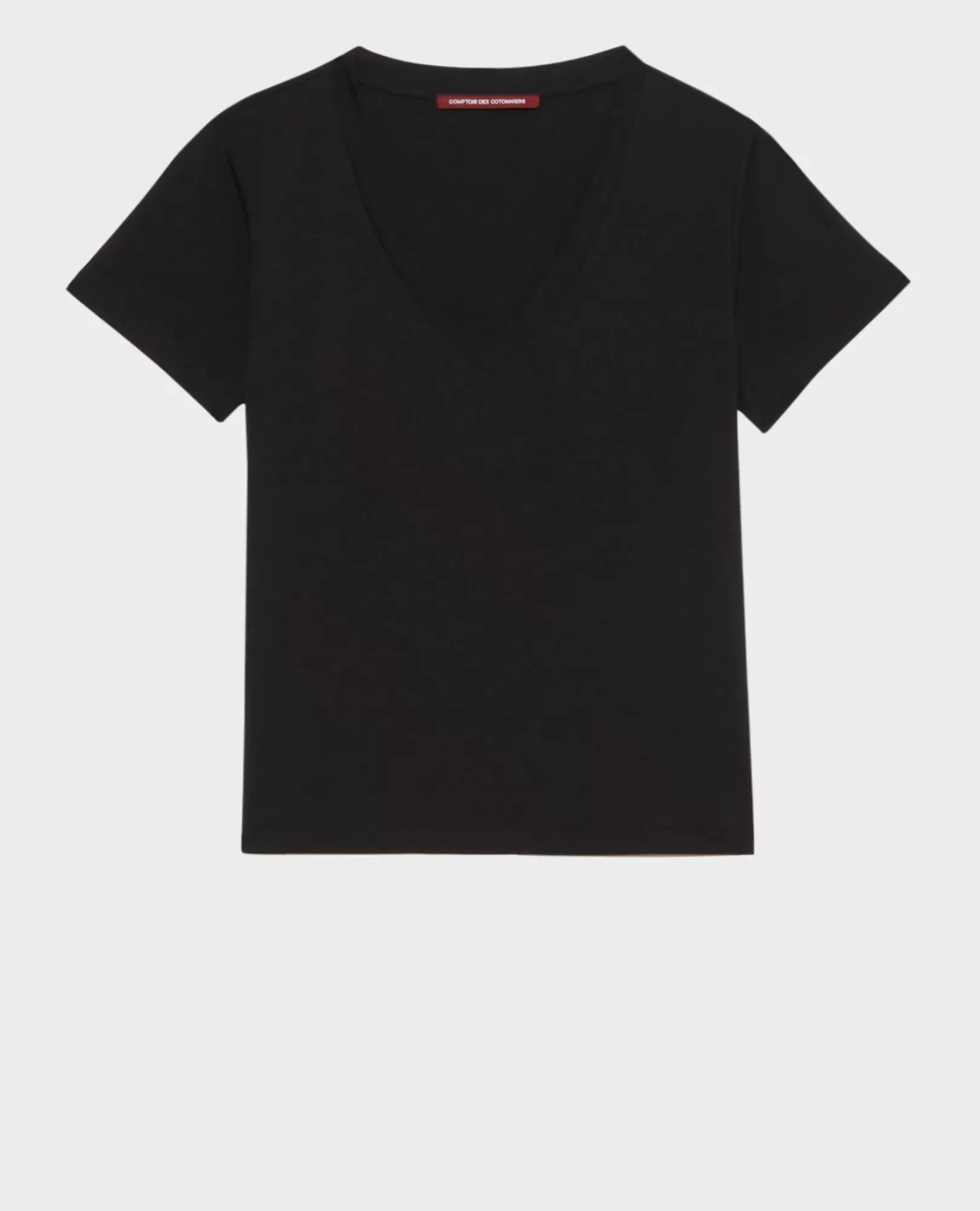 Femme Comptoir des Cotonniers Lea - T-Shirt Fluide Col V