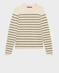 Femme Comptoir des Cotonniers Maddy - Pull Marin En Laine Merinos