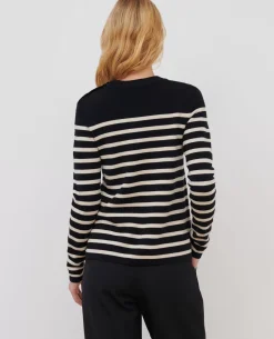 Femme Comptoir des Cotonniers Maddy - Pull Marin En Laine Merinos