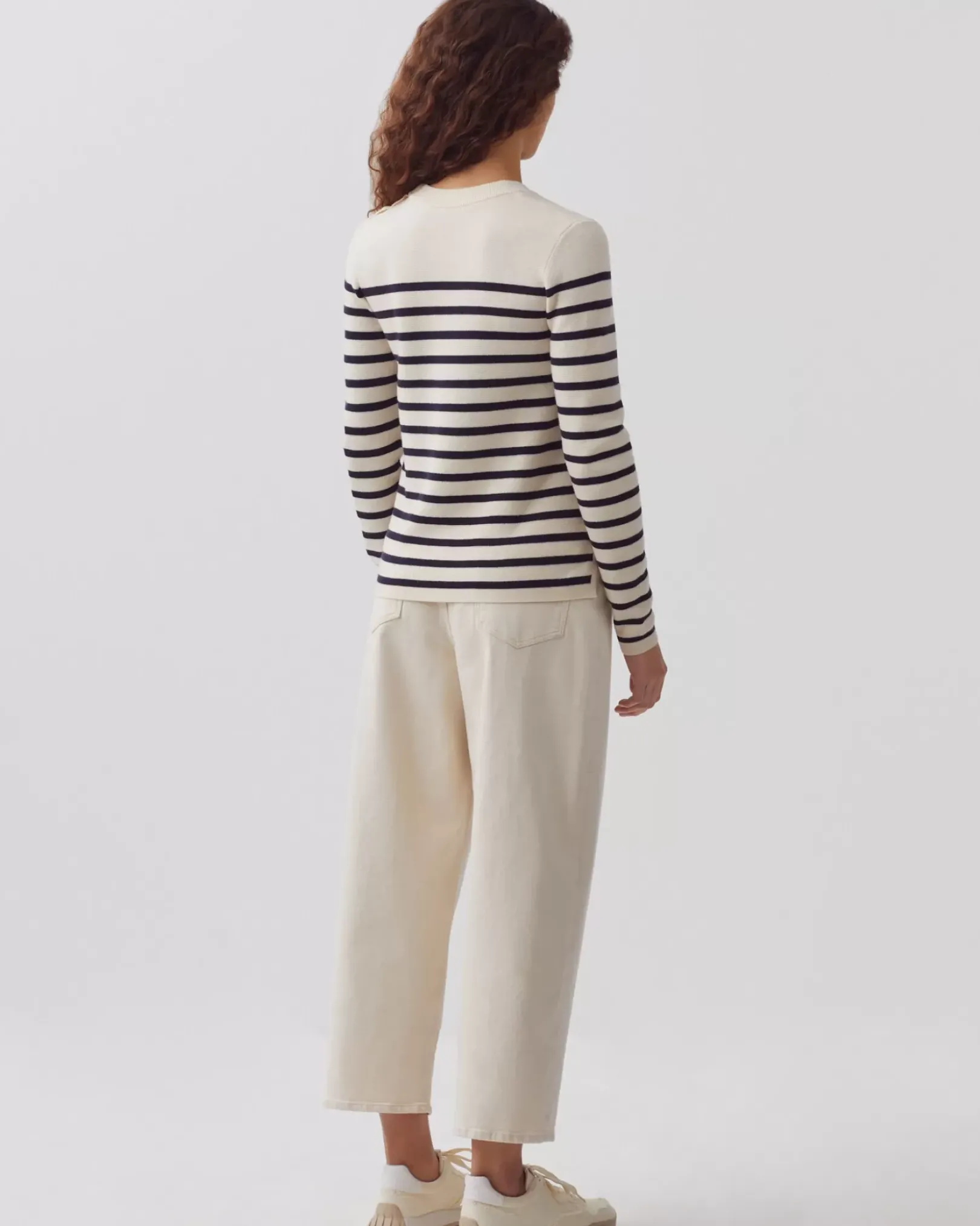 Femme Comptoir des Cotonniers Maddy - Pull Marin En Laine Merinos