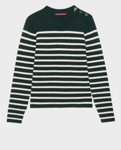 Femme Comptoir des Cotonniers Maddy - Pull Marin En Laine Merinos