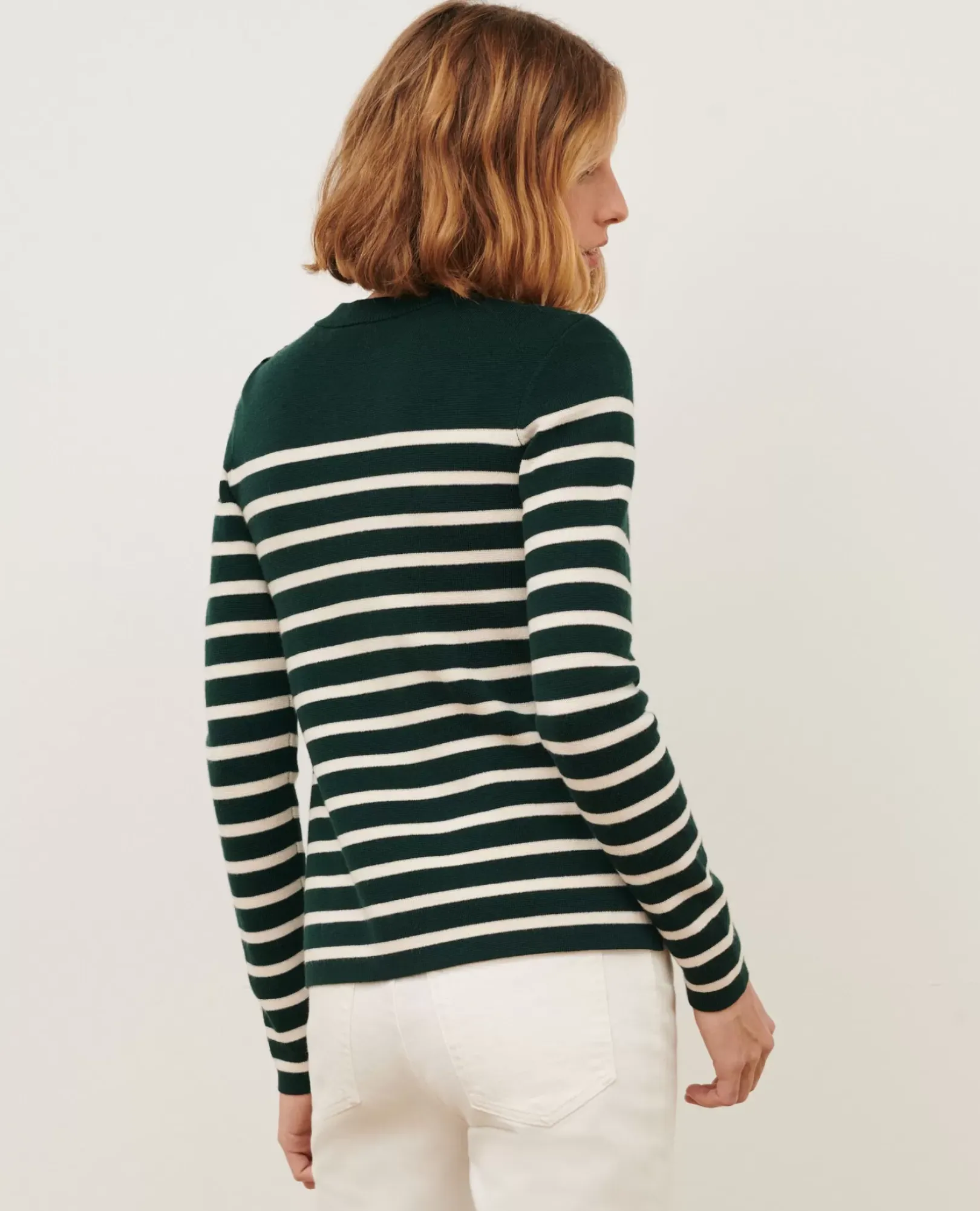Femme Comptoir des Cotonniers Maddy - Pull Marin En Laine Merinos