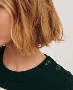 Femme Comptoir des Cotonniers Maddy - Pull Marin En Laine Merinos