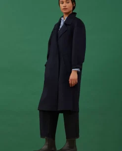 Femme Comptoir des Cotonniers Manteau Double Face Laine Et Cachemire