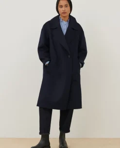 Femme Comptoir des Cotonniers Manteau Double Face Laine Et Cachemire
