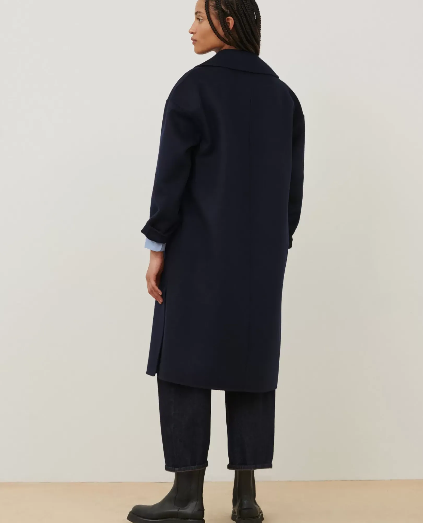 Femme Comptoir des Cotonniers Manteau Double Face Laine Et Cachemire