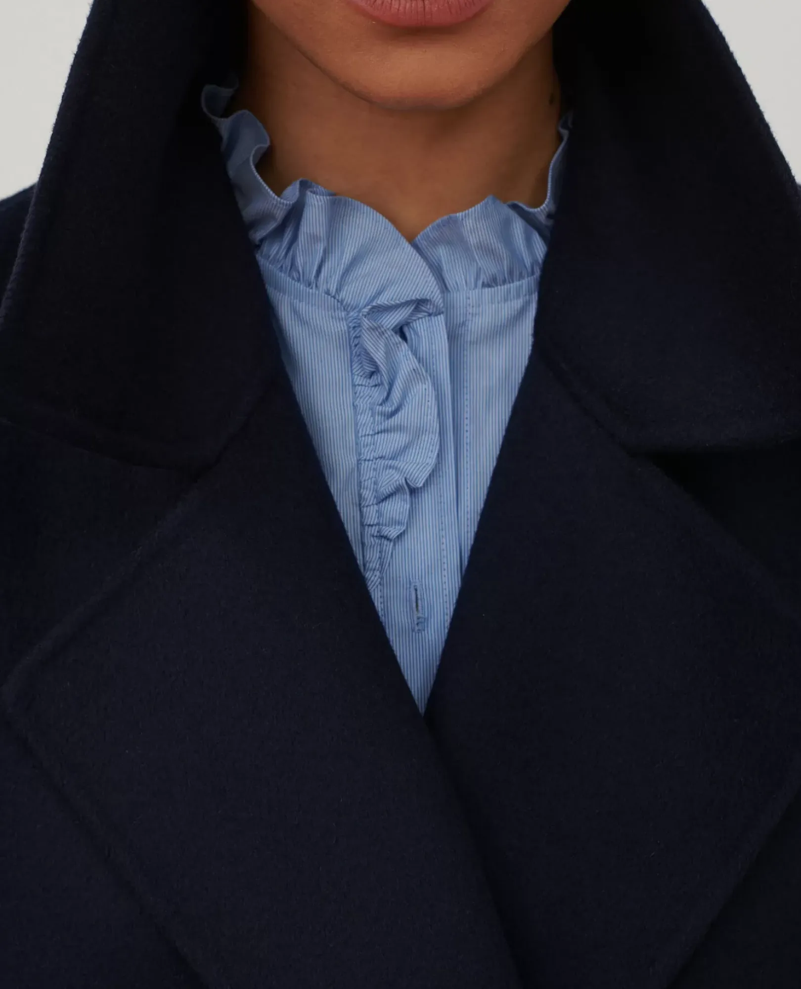 Femme Comptoir des Cotonniers Manteau Double Face Laine Et Cachemire