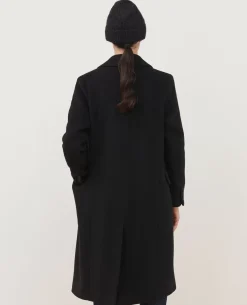Femme Comptoir des Cotonniers Manteau Long En Laine Melangee