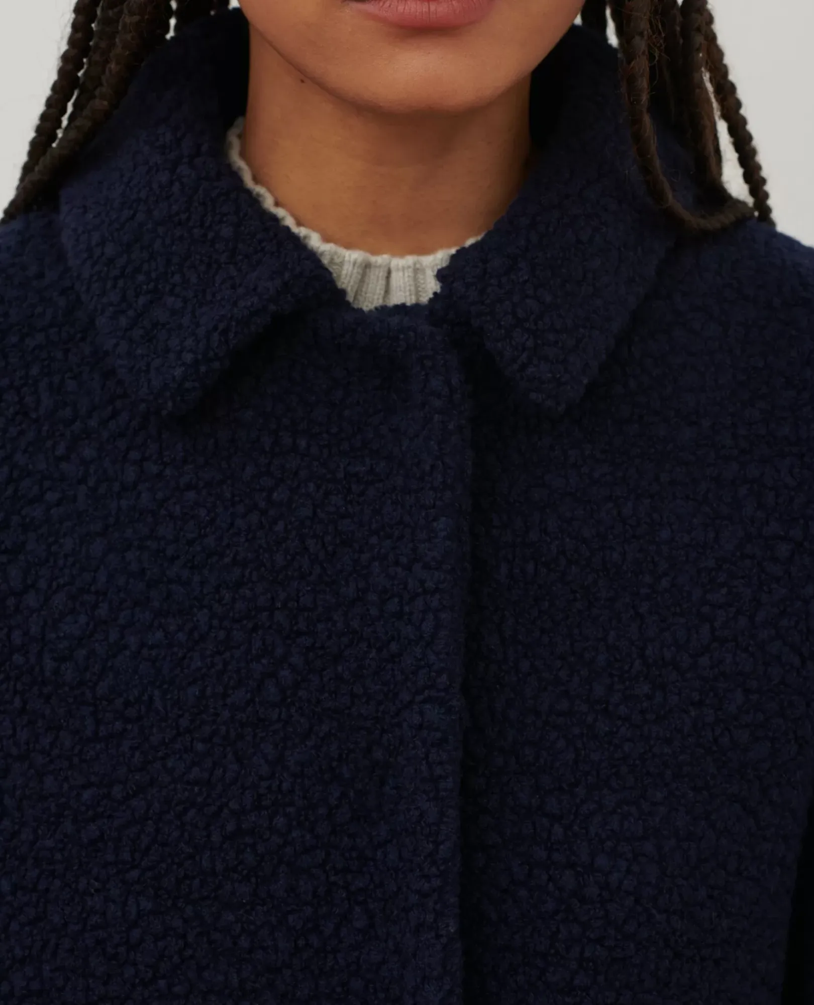Femme Comptoir des Cotonniers Manteau Long En Laine Melangee