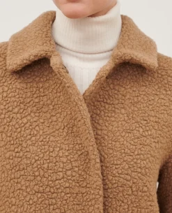 Femme Comptoir des Cotonniers Manteau Long En Laine Melangee