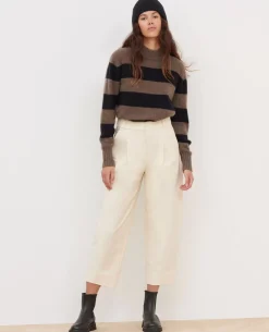 Femme Comptoir des Cotonniers Peggy - Pantalon En Twill De Jersey