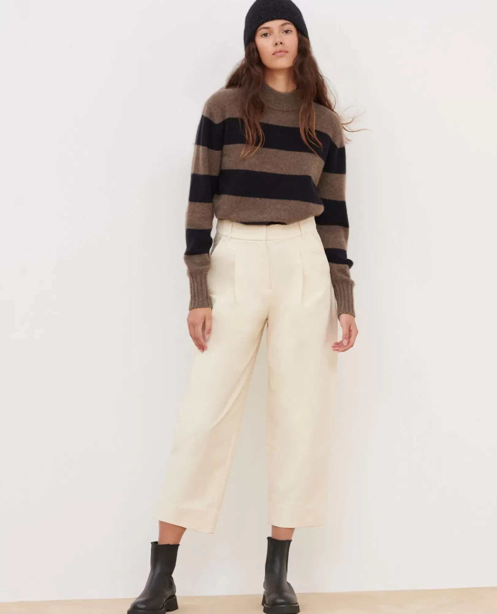 Femme Comptoir des Cotonniers Peggy - Pantalon En Twill De Jersey