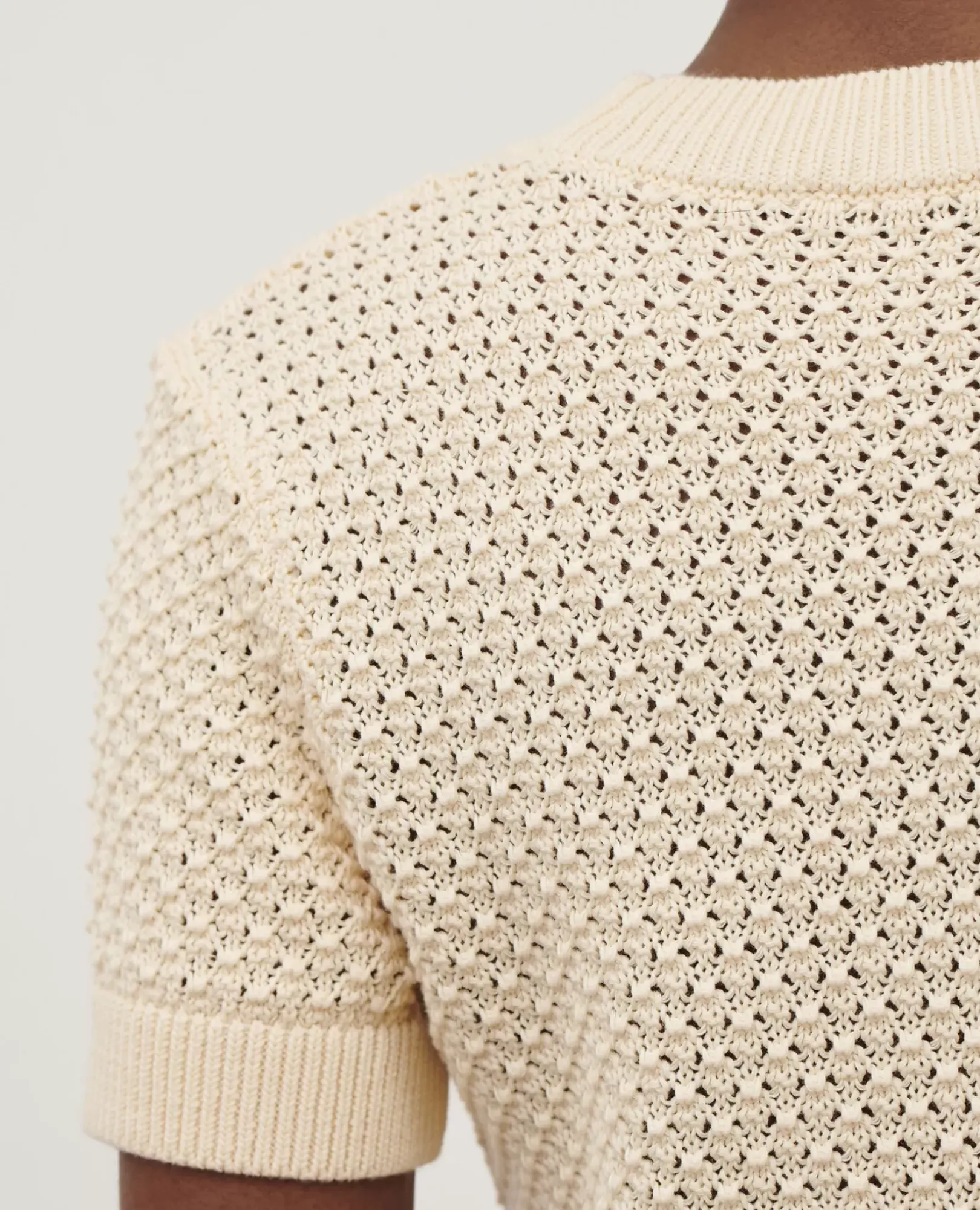 Femme Comptoir des Cotonniers Pull A Manches Courtes En Coton